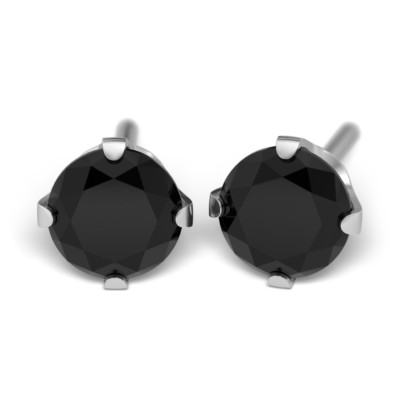 Sensitive by STUDEX, Kronenfassung Cubic Zirkonia 5mm Schwarz Ohrstecker, Chirur