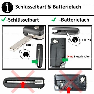 Scudo Expert Jumpy Radio Telecomando Chiave 3Tasten Ricambio