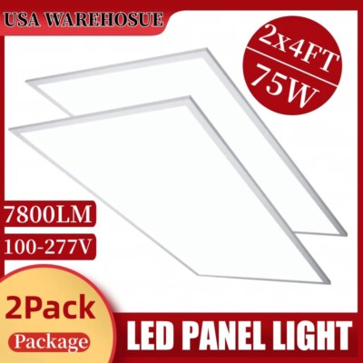 2X4 Ft LED Flat Panel Light, Recessed Light Panel Ceiling Down Lights Ultra Slim
