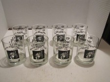 LOT OF 8 SPORTS PAGE CLUB HILTON INN WEST OKLAHOMA CITY OK  4" GLASSES COLLEGE