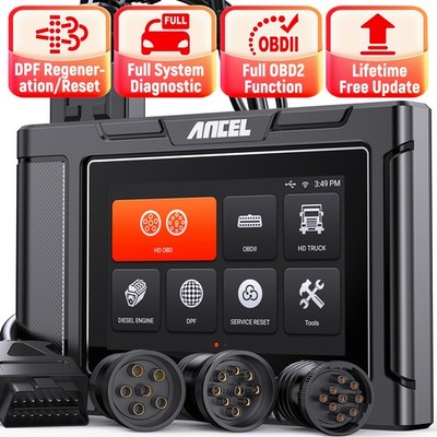 ANCEL HD3400 PRO Heavy Duty Truck Scanner Diesel DPF Regen Scan Tool Diagnostic