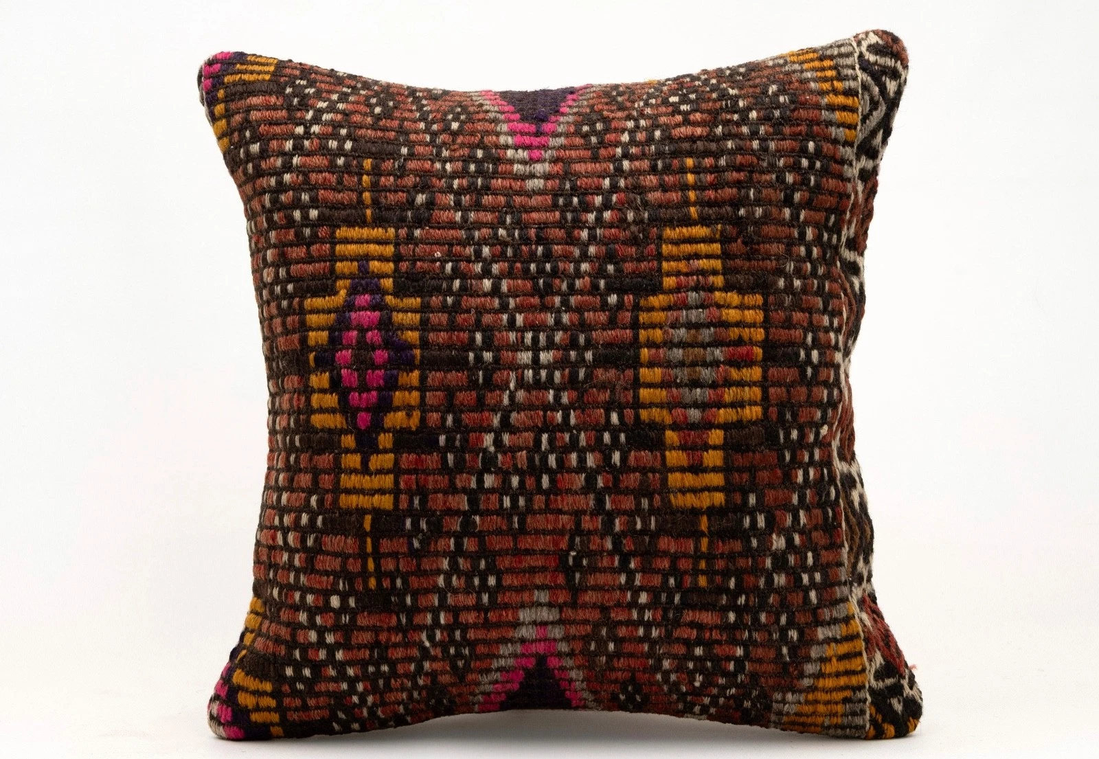 Kilim Ethnic Pillow, 18x18 in, Decorative Throw Cushion, Handmade Vintage Pillow
Opens in a new wind