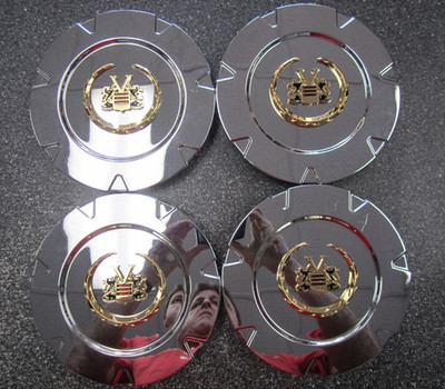 2007-2014 Cadillac Escalade Vogue OEM Chrome Center Caps AAI 99-0606 - Set/4*