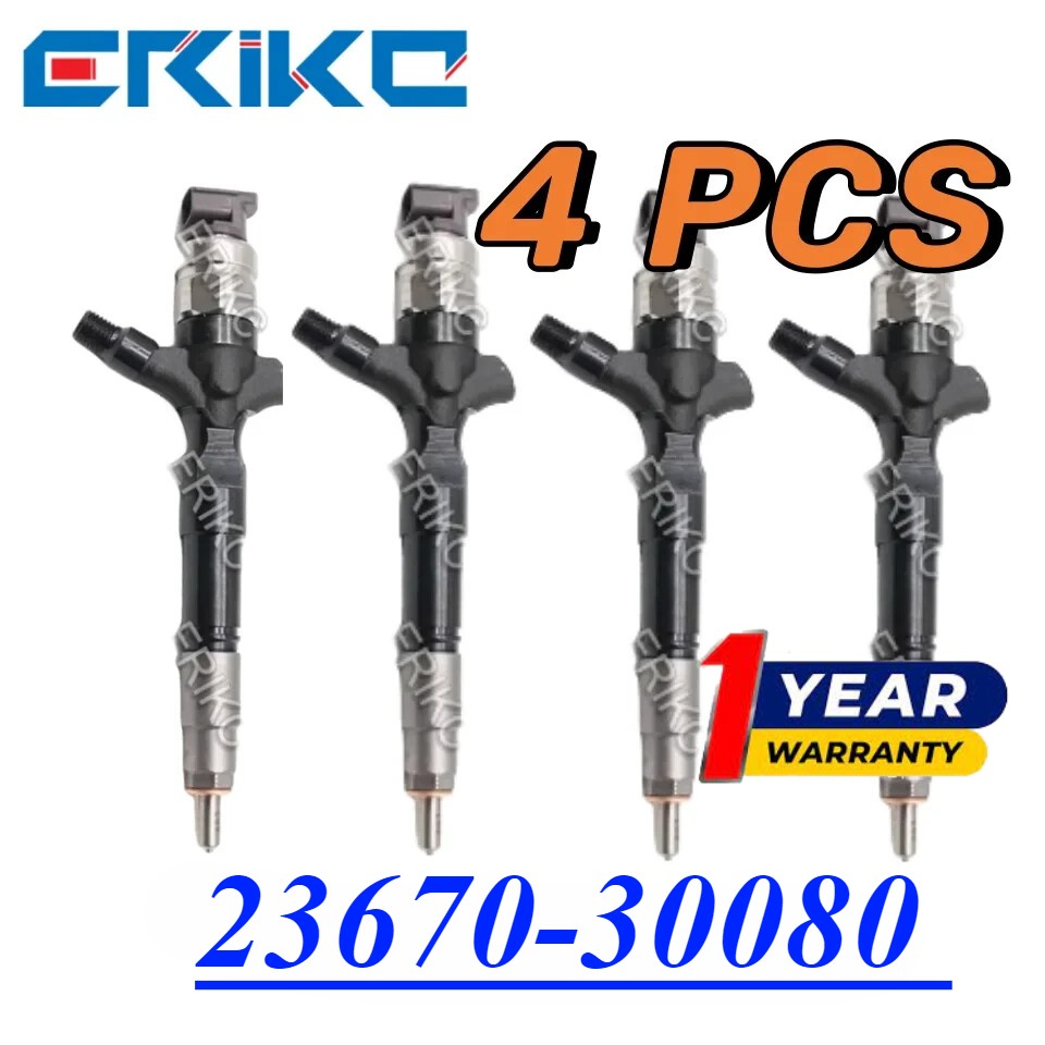4X 23670-30080 New Diesel Injector 23670 30080 for Toyota Landcruiser 2367030080