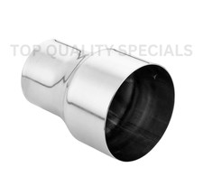 2.5 Id To 3.5 Id Exhaust Pipe Reducer Adapter Connector 304 Stainless Steel