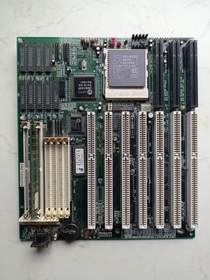PCChips M912 rev 1.7 Socket 3 VLB  Motherboard  Am486 DX4-100 CPU 16MB TESTED