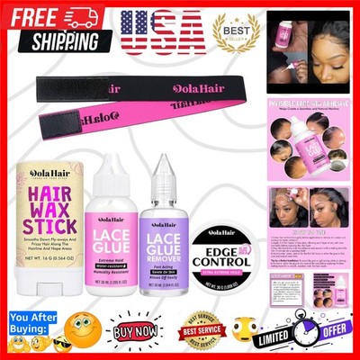 Lace Wig Glue Kit - Waterproof Lace Front Adhesive for Wigs Glue Kit-5pcs