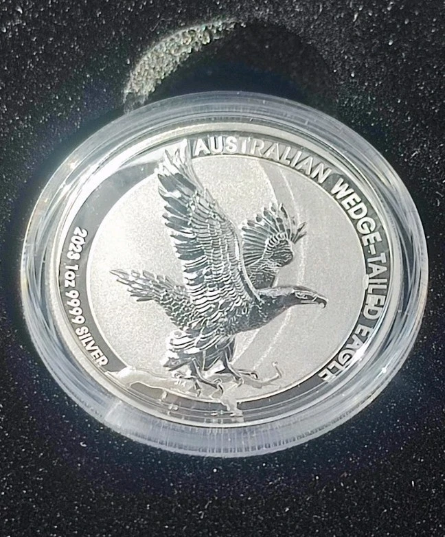 2023 P $1 Australia 1oz Proof Incused Silver Wedge Tailed Eagle OGP/COA - Bild 2 von 4