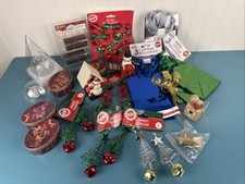 Christmas Holiday Crafting OrnamentsDecorating gifting LOT Bells gift bags bows