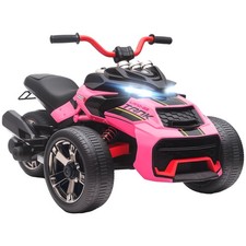 AIYAPLAY 12V Kids Electric Ride On Car, Battery Powered Ride On ATV, Pink
