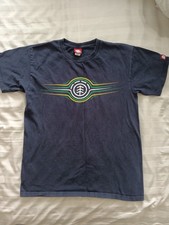 Vintage Element Skateboards Shirt Mens Med Blue Classic T-shirt Made in USA
