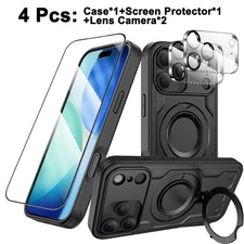 For iPhone 17 Pro/Pro Max 4-in-1 Kit -1x Case + 1x Screen + 2x Camera Protectors