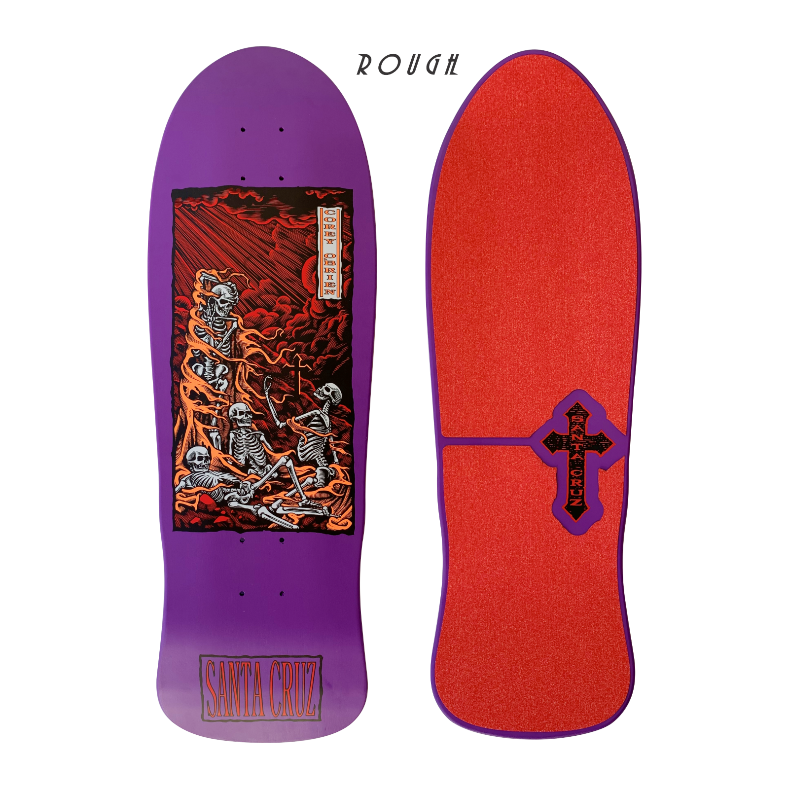 DieCut Style Skateboard Grip Tape for Santa Cruz Corey O'Brien Purgatory Reissue