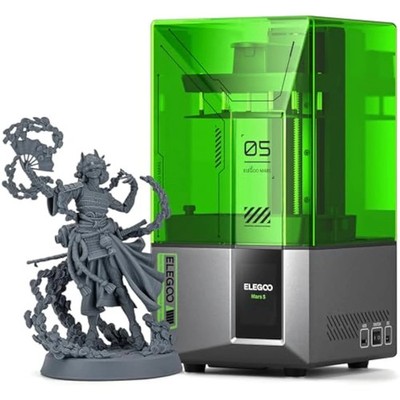 ELEGOO Mars 5 Resin 3D Drucker, 6,6 Zoll 4K Mono LCD, Auto Leveling, Advanced