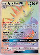 Tyranitar GX 223/223 Rainbow Rare Lost Thunder Near Mint on eBay