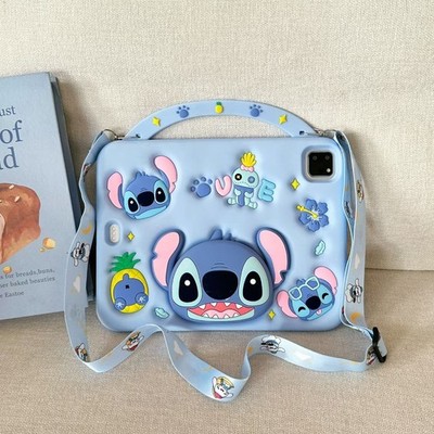 For iPad 11th A16 10th 10.9'' 9 8 mini 7 6 Air Pro 11 Stitch Kid Stand Case Cover