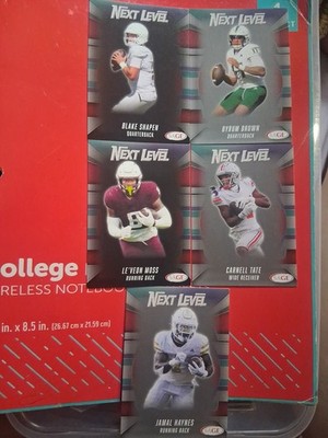 Lot Of 5 2025 Sage Next Lvl Rookie Cards!Carnell Tate, LeVeon Moss, Byrum Brown!