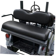Golf Cart Waterproof Rear Seat Covers,Smooth and Simple,No Stapler Black