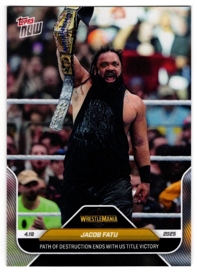 2025 Topps Now WWE #39 Jacob Fatu