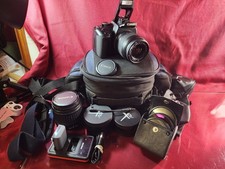 Cannon EOS Rebel XTi DSLR Camara Kit 4 Lenses Bag Flash 2new Batteries W/...