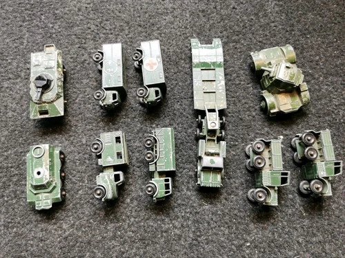 Job Lot Vintage Lesney, Corgi & Dinky Military Vehicles - Collection