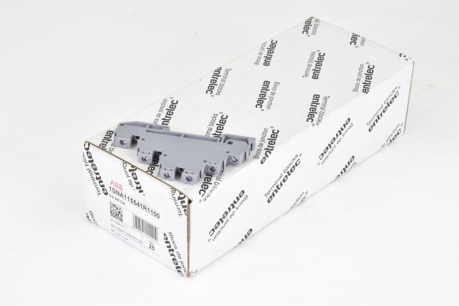 ABB 1SNA115541R1100, D2.5/6.DA, Entrelec terminal block, (1PU=25Pcs.)