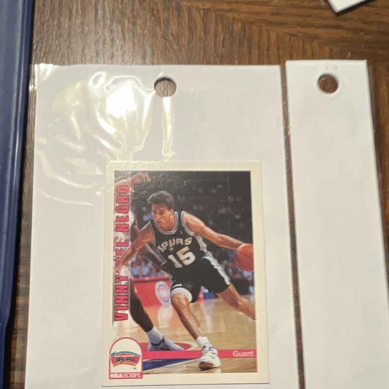 NBA Hoops 1990-91 Vinny Del Negro San Antonio Spurs #466 Base Set Card