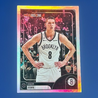 Egor Demin Rookie Card Foil 2025-26 Topps NBA Hoops #128