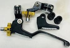 PRO TAPER PROFILE CLUTCH PERCH MOUNT LEVER BLACK GOLD W/ EXTRAS YZ CRF RMZ KXF