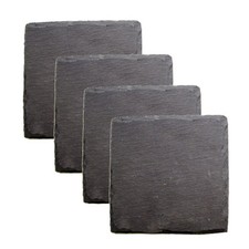 Square Slate Coasters Twine  (Set of 4)