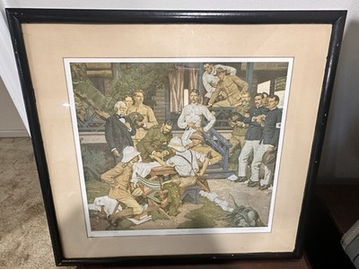 Dean Cornwell Conquerors Of Yellow Fever Vintage Print By John Wyeth & Brother 