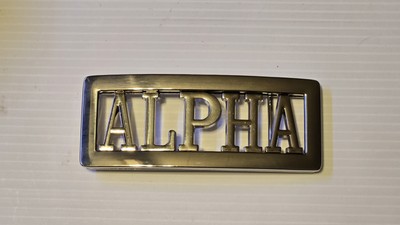 ALPHA Custom Personalized Name Belt Buckle -Put your name /word on Buckle