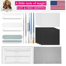 15 Pcs Metal Silver Clay Starter Tool Kit for Jewelry Making, DIY