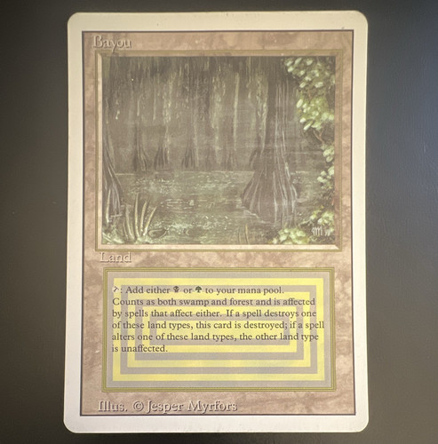 Wizards of the Coast Bayou Revised Regular Rare Dual Land EN