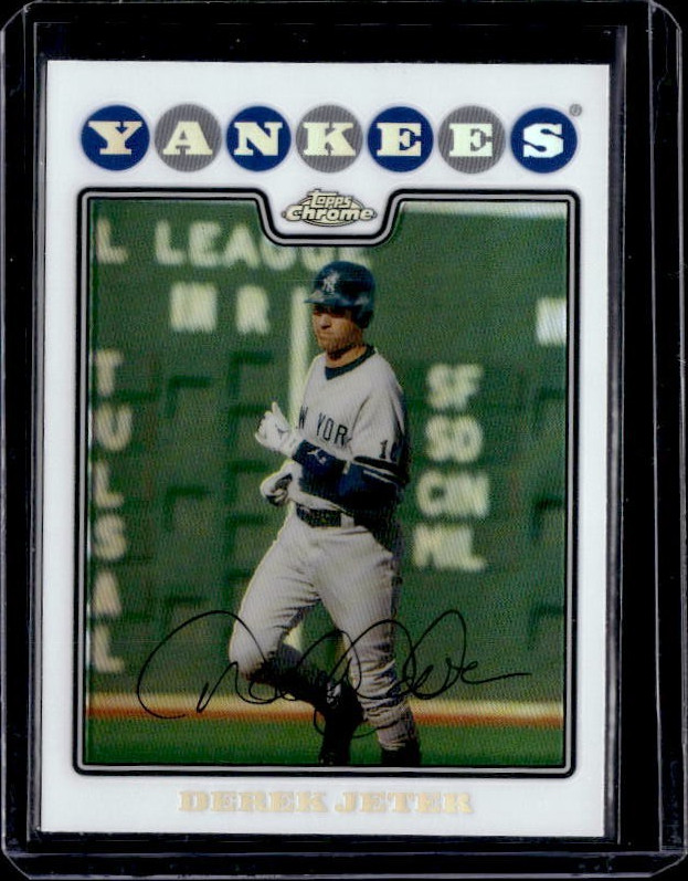 2008 Topps Chrome Refractor Derek Jeter New York Yankees #121