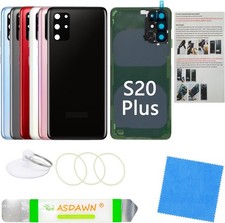 Galaxy S20 Rear Back Glass Cover Replacement with Pre Installed Camera Lens All