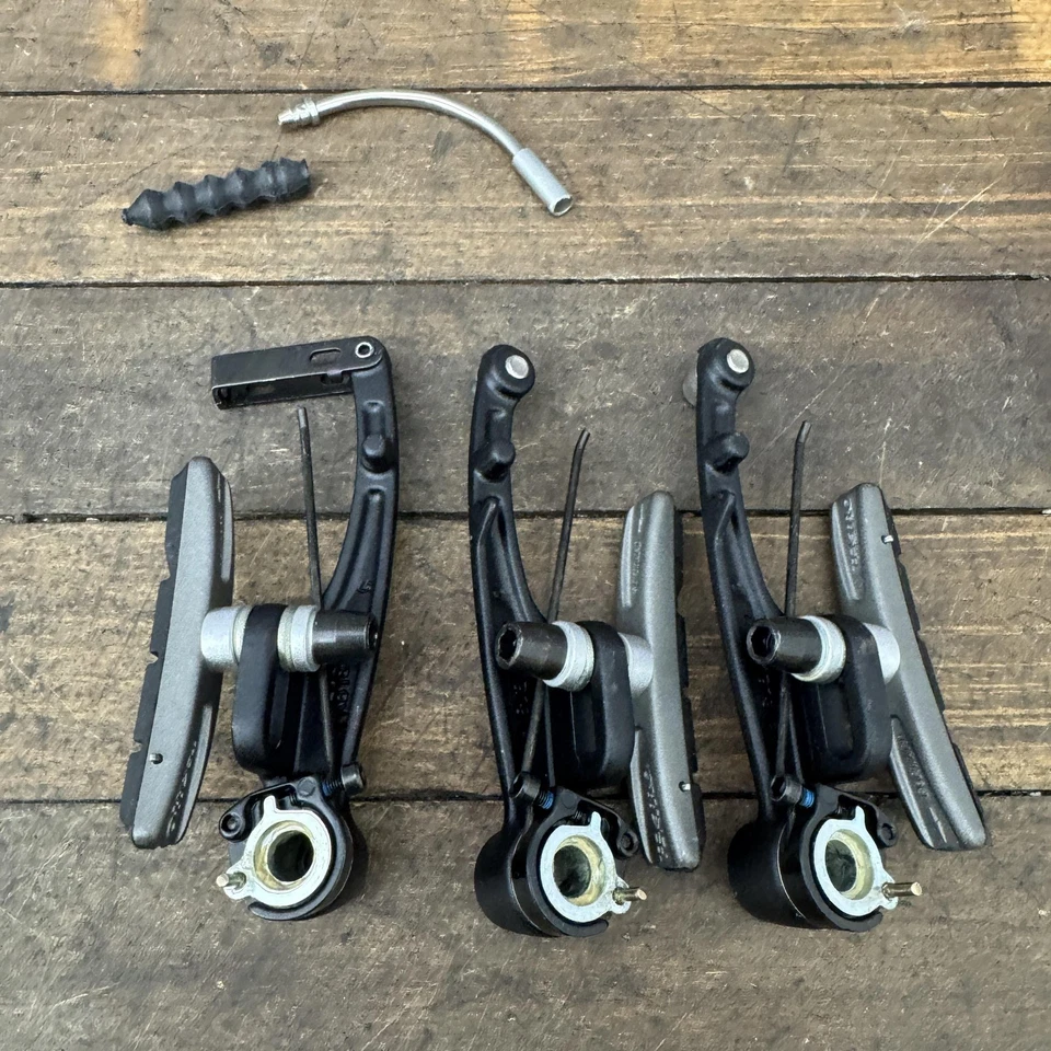 Juego de piezas de brazos de freno en V Cannondale lote incompleto 3 brazos bicicleta híbrida Tektro MTB Foto 2 de 4