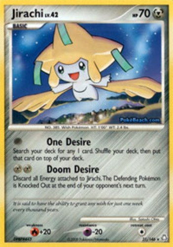 Moderately Played Jirachi - 31/146 - Rare Pokemon Legends Awakened