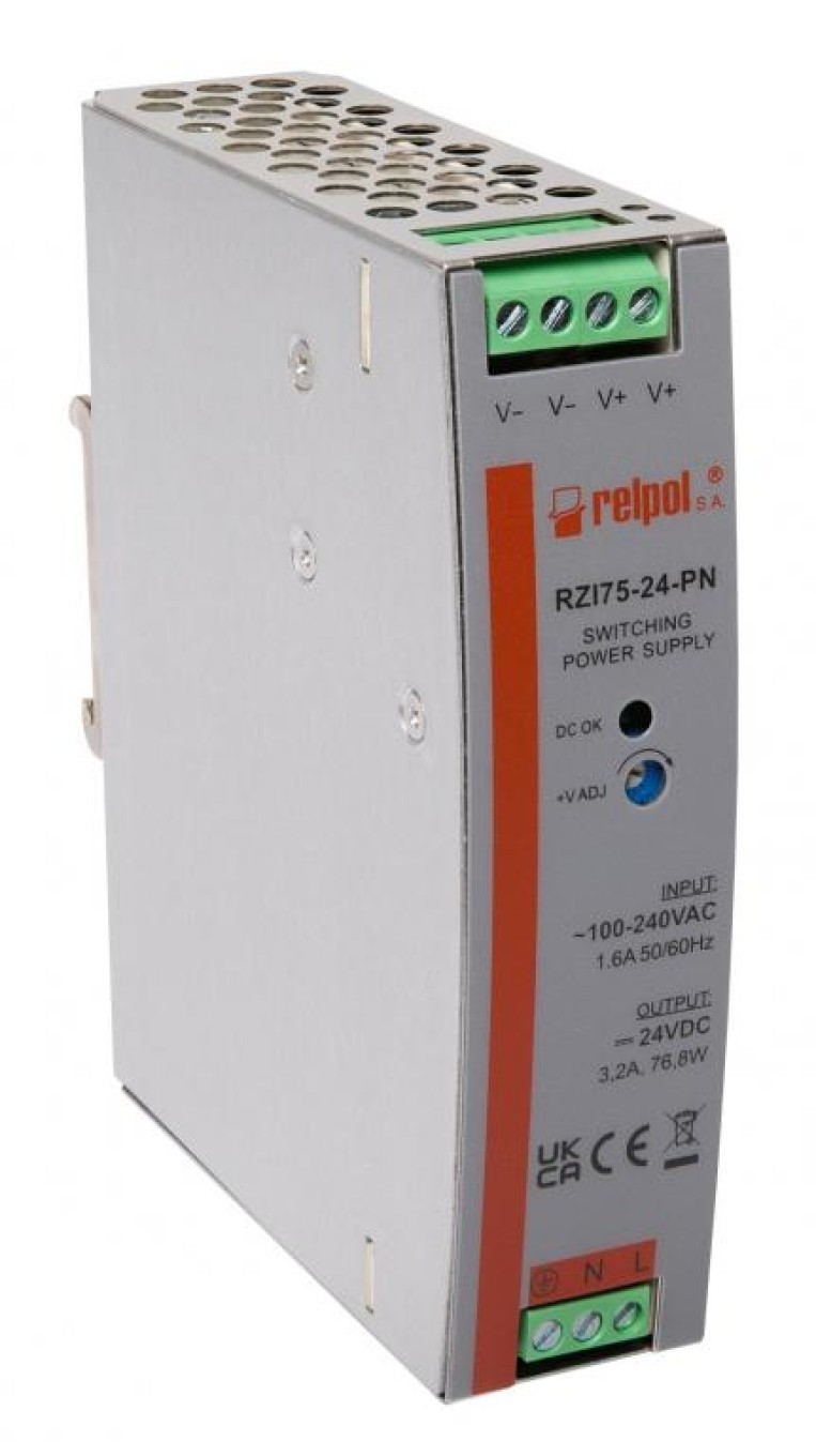 Switching Power Supply Industrial 90-264V AC 24V DC 3.2A 2616912
