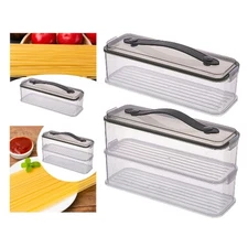 Pasta Container with Handle Multipurpose with Lid Airtight Spaghetti Keeper