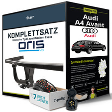 Anhängerkupplung ORIS starr für AUDI A4 Avant +E-Satz Kit NEU AHK