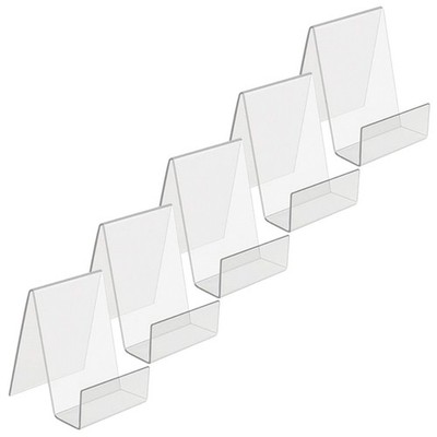 5 Pcs Bücherstütze Bücherstützen Schreibtischbuch-Organizer Klares Bücherregal