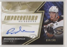 2018-19 SPx Impressions Auto Tier 1 34/249 Brandon Montour #IA-BM Auto 0c3