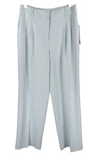 NWT sz.12 House Of Harlow 1960 Pleated Textured Dress Trousers Pants Blue 12