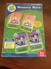 LeapFrog Memory Mate Bilingual English Spanish Matching Game Complete 90 Cards