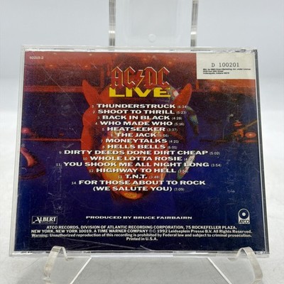 AC/DC Live (CD, 1992) Original Release | eBay