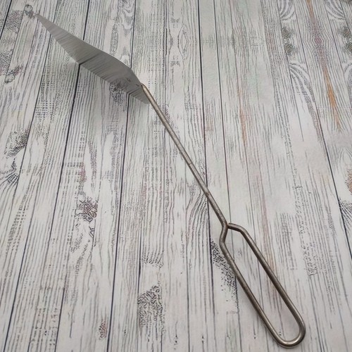 Vintage Ganzmetall massiv abgewinkelt Spatel Schlaufe hängen Griff Landhaus rustikal Kochen - Bild 22 von 22
