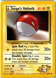 Lt. Surge's Voltorb 84/132 Gym Heroes Common Unlimited