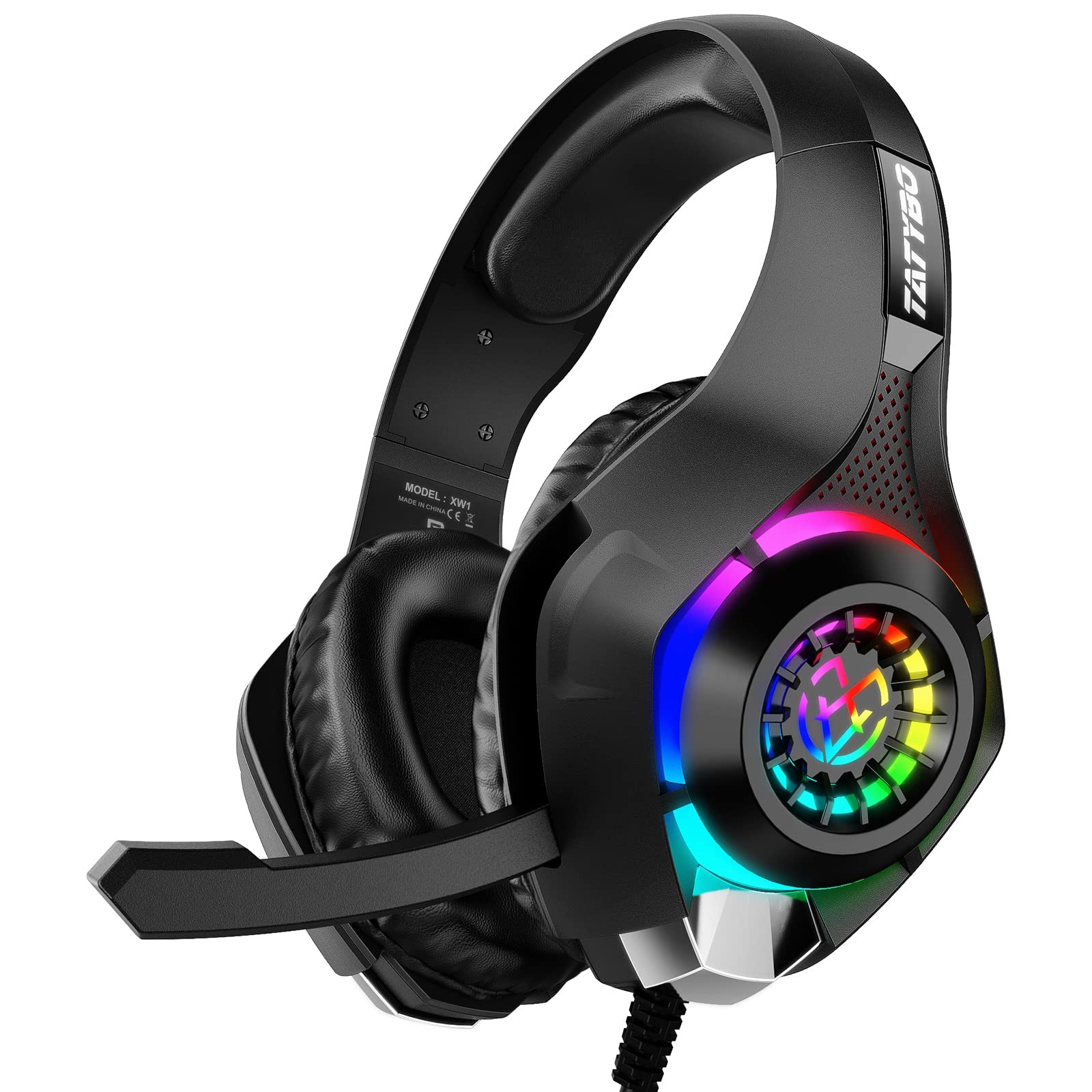Cuffie Gaming Tatybo PS4 PS5 PC - Bassi Profondi e Microfono Noise Cancelling