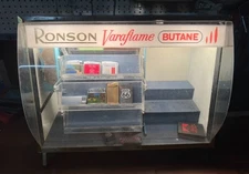 Vintage Ronson V-36 Rotating Lighter Display Case Butane EMPTY Local Pickup